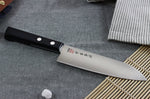 Couteau santoku japonais Kanetsugu Rev 21 lame 13.5cm micro dentée