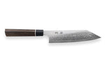 Couteau santoku japonais Kanetsugu Zuiun acier SPG2 damas 18cm