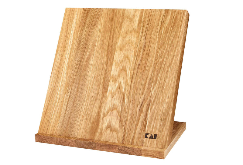 Bloc magnétique Kai pour 4 à 6 couteaux de cuisine - Bois de chêne