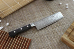 Couteau usuba japonais artisanal Yoshihiro VG10 damas 33 couches 16cm