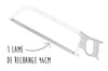 Lame de rechange pour scie de boucher Pradel 46cm inox