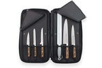 Mallette cuisinier Sabatier Périgord 5 couteaux fabrication française + 1 fusil