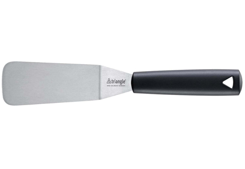 Spatule professionnelle Triangle flexible en inox forme évasée coudée 12cm