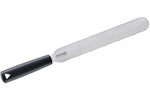 Spatule à dents Triangle inox flexible 25cm manche en green grip