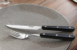 Coffret de table Wusaki 2 couteaux à steak 11cm + 2 fourchettes