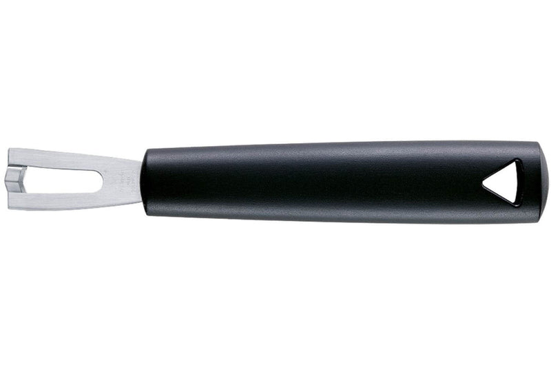 Canneleur Triangle forme V manche en green grip noir