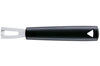 Canneleur Triangle forme U en inox manche en green grip