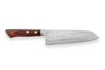 Couteau santoku japonais artisanal Masutani 16.5cm martelé