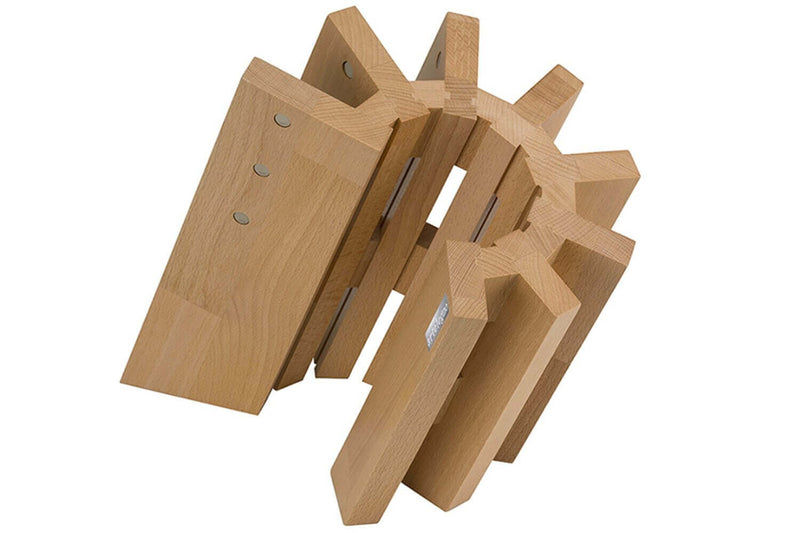 Bloc vide Artelegno Pisa bois de hêtre pour 8 couteaux de cuisine