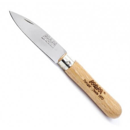 Couteau de poche MAM lame pointue manche en hêtre 7.5cm