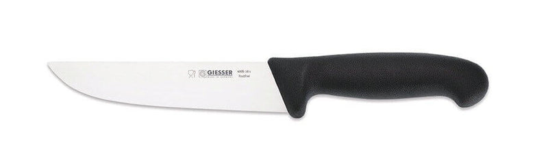 Couteau de boucher pro Giesser lame 16cm 4005 - Noir
