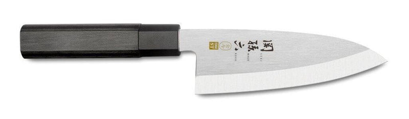 Couteau deba japonais Kai Seki Magoroku Kinju acier 1K6 biseauté - 15 cm