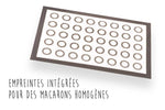 Toile de cuisson spéciale macarons - 3 tailles d'empreintes