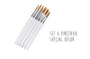 Set de 6 pinceaux pâtissiers spécial décoration