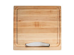 Planche Boos Blocks Prep Masters bois d'érable + plateau acier 38 x 36 x 6cm