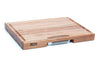 Planche Boos Blocks Prep Masters bois d'érable + plateau acier 61 x 46 x 6cm
