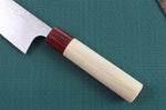 Couteau santoku japonais artisanal Masakage Kiri 16.5cm damas 49 couches