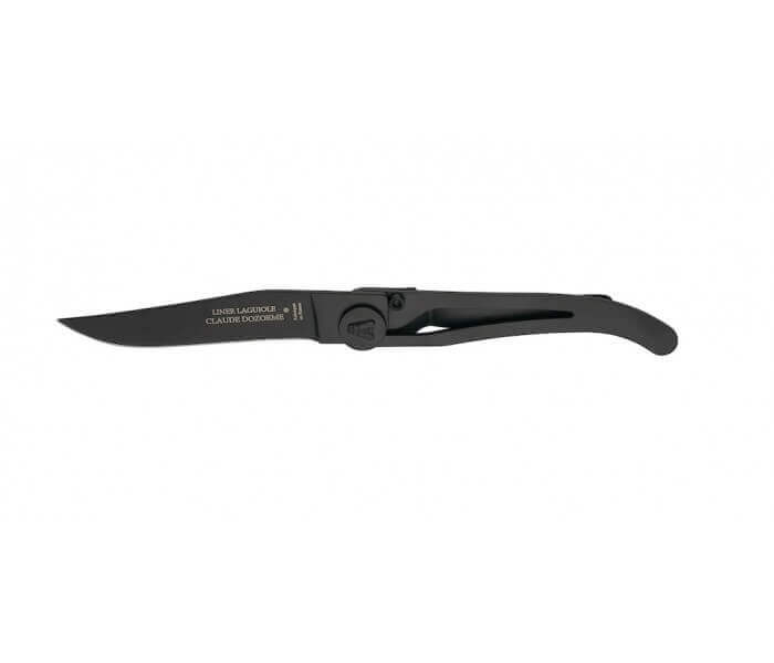 Couteau Laguiole C. Dozorme lame noire manche 11 cm noir inox