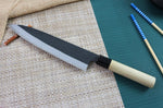 Couteau de chef japonais artisanal Yoshihiro White 2 steel 24cm
