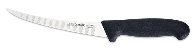Couteau à désosser pro Giesser lame 17cm alvéolée 2515 - Noir