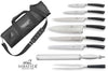 Mallette cuisinier Sabatier Edonist 6 couteaux fabrication française + 1 fourchette + 1 fusil