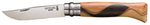 Couteau Opinel Chaperon n°8 lame 8,5cm manche 4 bois rares + coffret