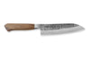 Couteau Santoku japonais artisanal Wusaki Nogami BS2 17cm manche en noyer