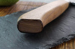 Couteau Santoku japonais artisanal Wusaki Nogami BS2 17cm manche en noyer