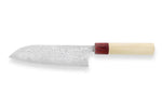 Couteau santoku japonais artisanal Masakage Kiri 16.5cm damas 49 couches