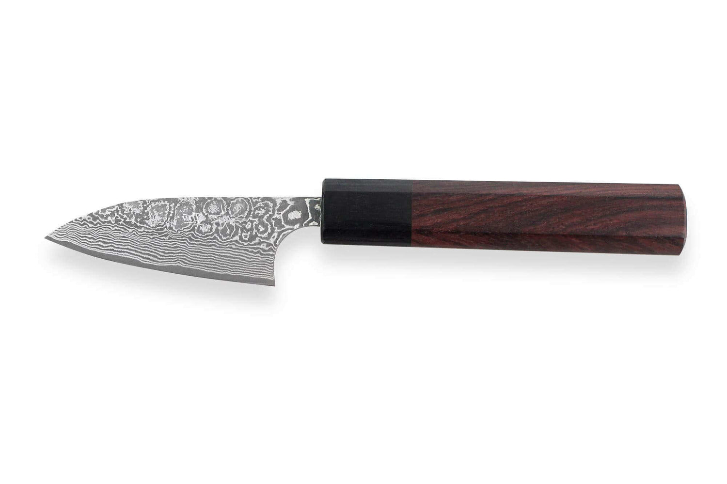 Couteau d'office japonais artisanal Masakage Kumo 7.5cm damas 63 couches