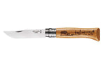 Couteau Opinel Tradition Gravures Animalia n°8 lame 8,5cm manche chêne décor sangliers