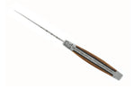 Couteau pliant Laguiole LE FIDELE acier Sandvik manche bois de pistachier 12cm