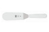 Spatule coudée professionnelle Icel lame 12cm à bout arrondi manche blanc