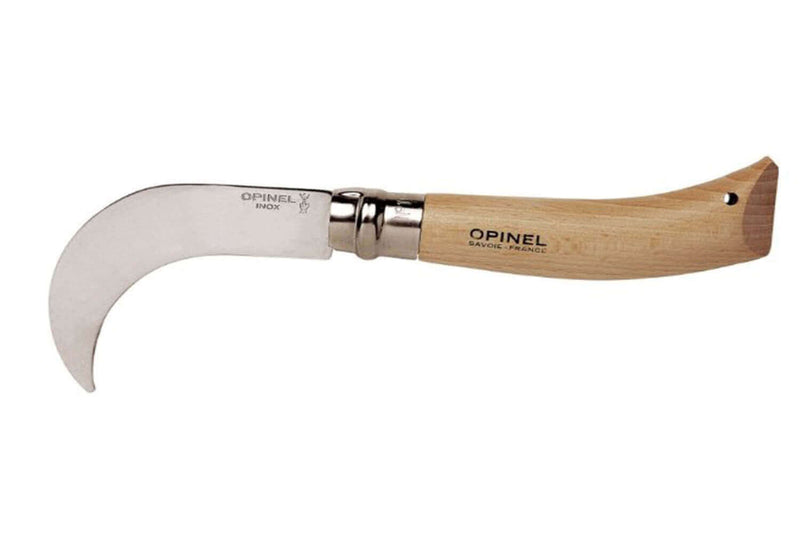 Couteau serpette Opinel n°10 lame inox 10cm manche en hêtre