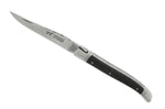 Couteau pliant Laguiole LE FIDELE acier Sandvik manche bois d'ébène 12cm