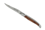 Couteau pliant Laguiole LE FIDELE acier Sandvik manche bois de thuya 12cm
