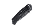 Couteau pliant Herbertz 584212 lame noire manche inox décor aigle 12cm