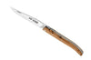 Couteau pliant Laguiole LE FIDELE acier Sandvik manche plein bois de genévrier 12cm