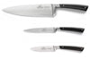 Coffret 3 couteaux forgés Sabatier Edonist acier inox manche noir