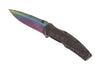 Couteau pliant Herbertz 579512 arc-en-ciel manche acier/G10 12cm