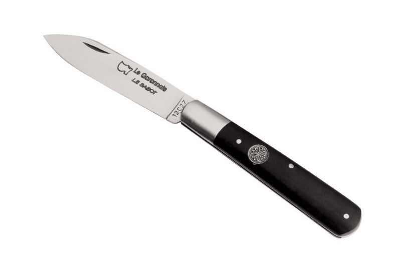 Couteau pliant AU SABOT Le Garonnais acier Sandvik manche ébène 10,5cm