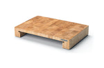 Planche à découper Continenta en bois 48x32,5x6cm + bac inox - Hévéa