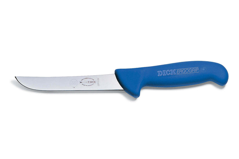 Couteau à désosser Dick Ergogrip forme scandinave manche bleu - 14 cm