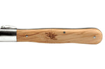 Couteau pliant Au Sabot Le Provençal acier Sandvik manche olivier 12cm