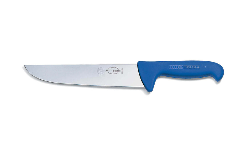 Couteau de boucher Dick Ergogrip manche bleu - 18 cm