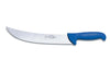 Couteau de boucher Dick Ergogrip forme américaine manche bleu - 26 cm