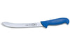 Couteau à filets semi flexible Dick Ergogrip pointe large manche bleu - 18 cm