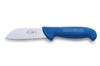 Couteau à poisson Dick Ergogrip lame courte et large 10cm manche bleu