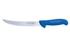 Couteau à découper Dick Ergogrip à lame alvéolée 21 cm manche bleu
