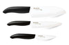 Coffret 3 couteaux Kyocera céramique santoku + office + petit office